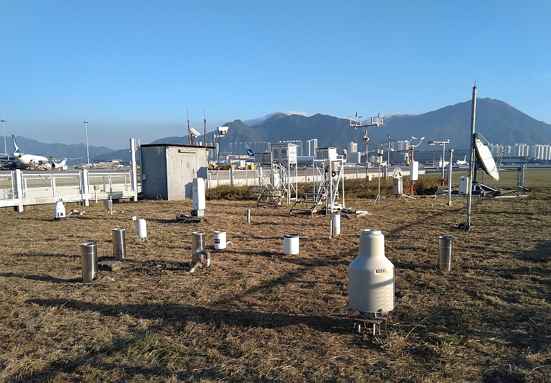 Conventional meteorological equipment inside Meteorological Enclosure